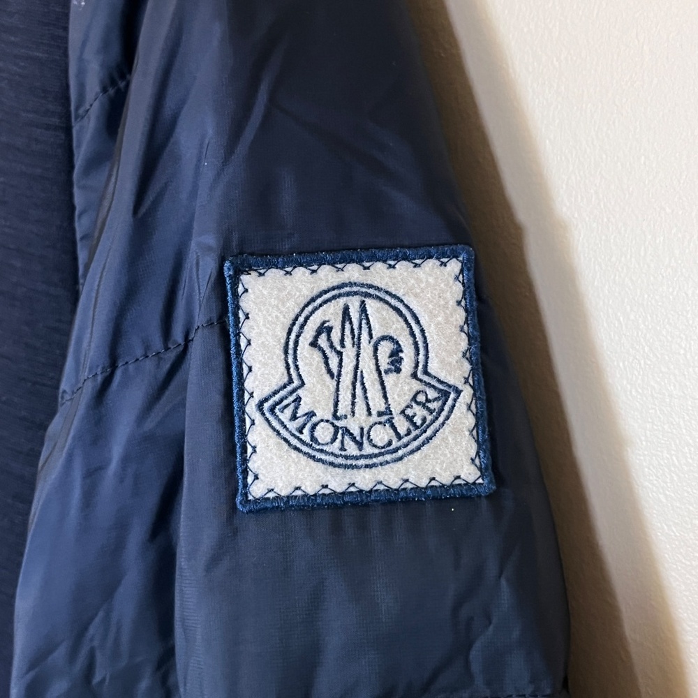 Moncler Gamme Bleu Down Wool Classe 1 Full Zip Jacket - Men's Size 0 - Dark Blue - Picture 2 of 16